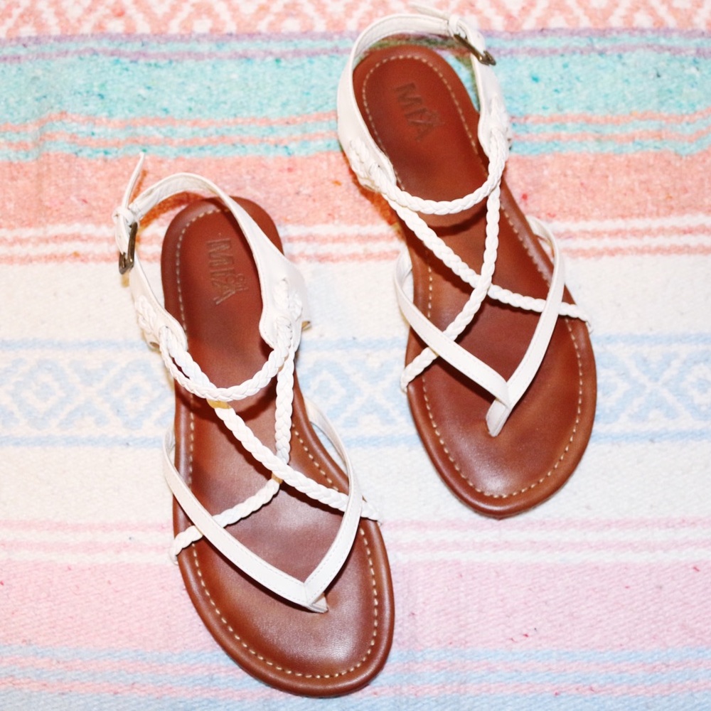 MIA Women’s Adrianna Gladiator Sandal - White